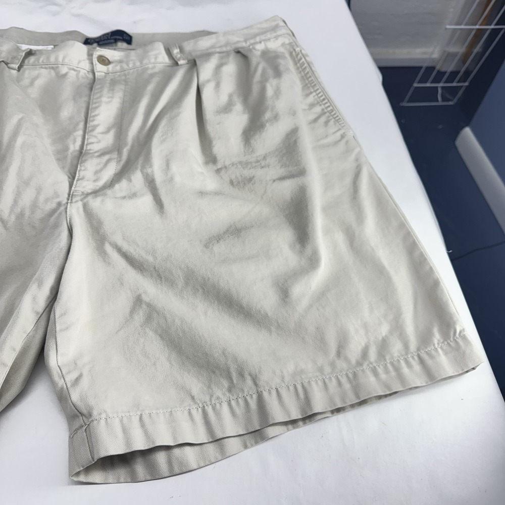 VTG Polo Ralph Lauren Shorts Mens 42 Brown Chino Pleated Tyler Golf Pony 90s Y2K - Picture 6 of 6